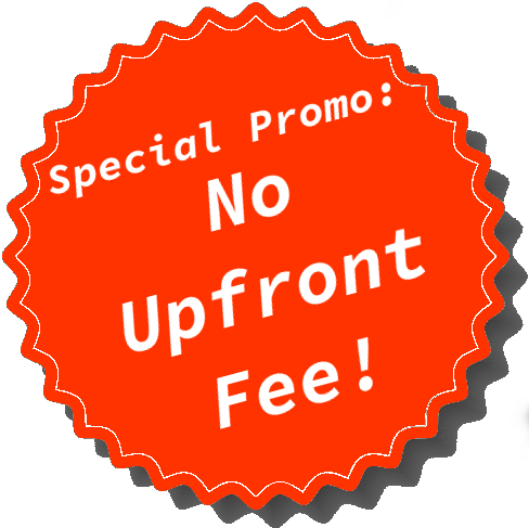 no upfront fees